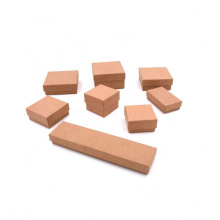 Kraft Paper Square Jewelry Earring Bracelet Ring Necklace Packaging Box Gift Boxes With Sponge